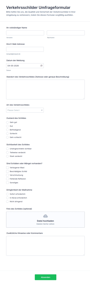 Verkehrszeichenbefragung