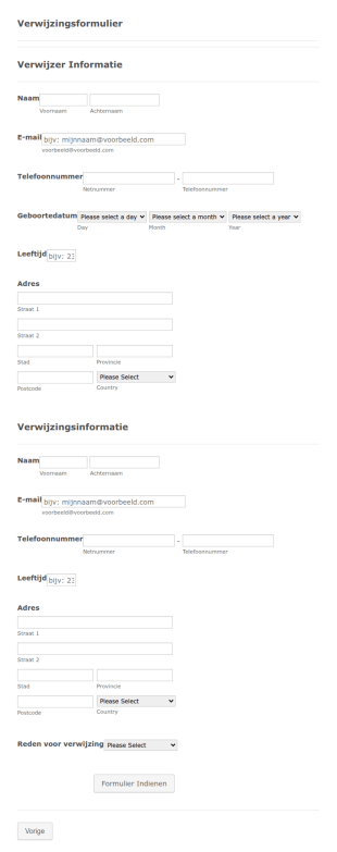 Verwijzingsformulier