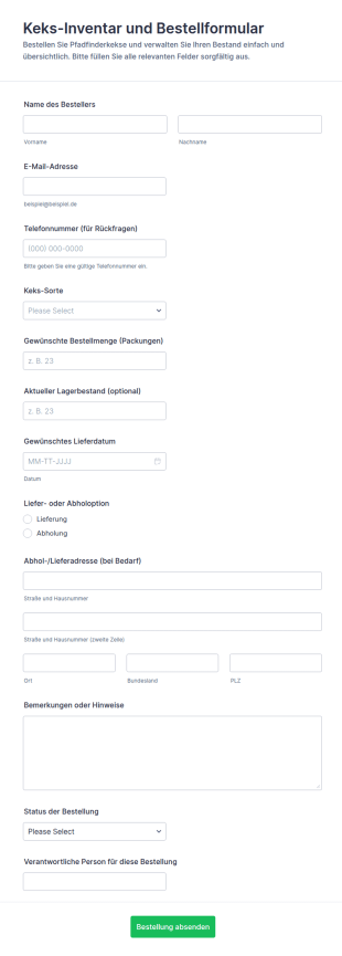 Verzehr Und Bestandsaufnahme Für Mädchen Scouts Kekse