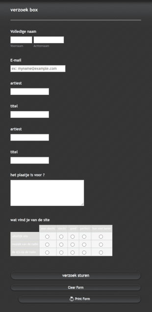 Request Box Form