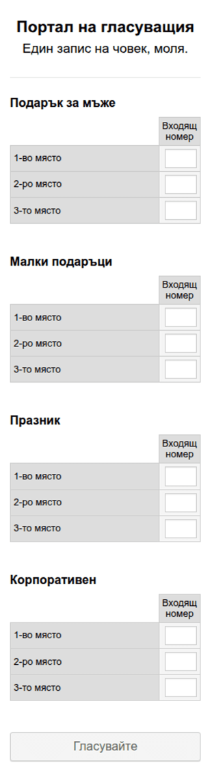 Входящо гласуване за NGBC 2018