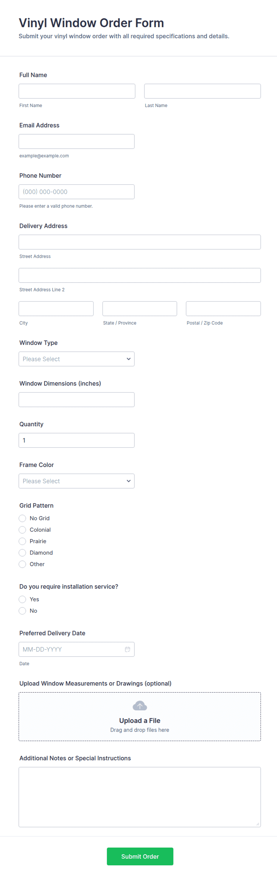 Vinyl Window Order Form Template Jotform vinyl-window-order-form-template-jotform