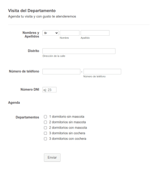 Visitas Departamentos