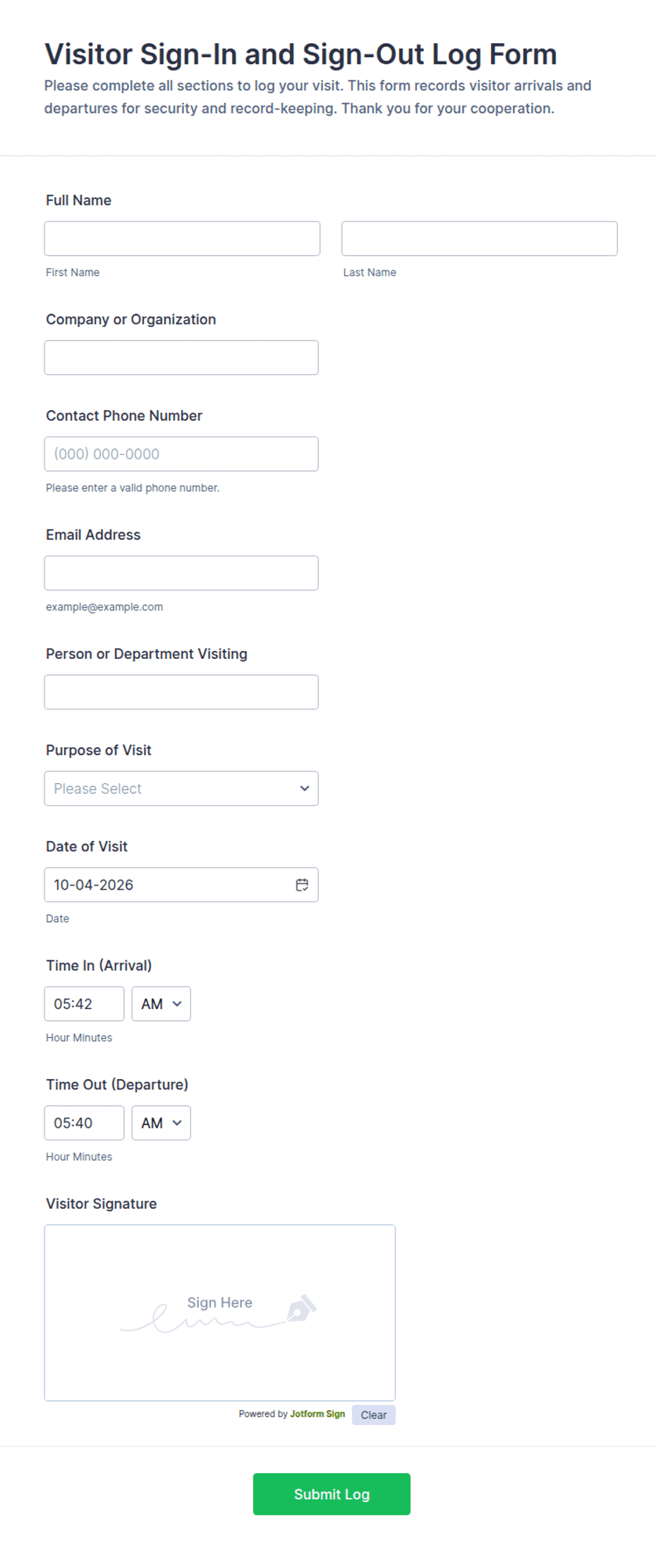 10 Best Sign In Sheet Templates For Word Hwwtjf