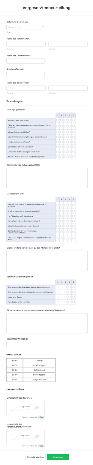Vorgesetztenbeurteilung