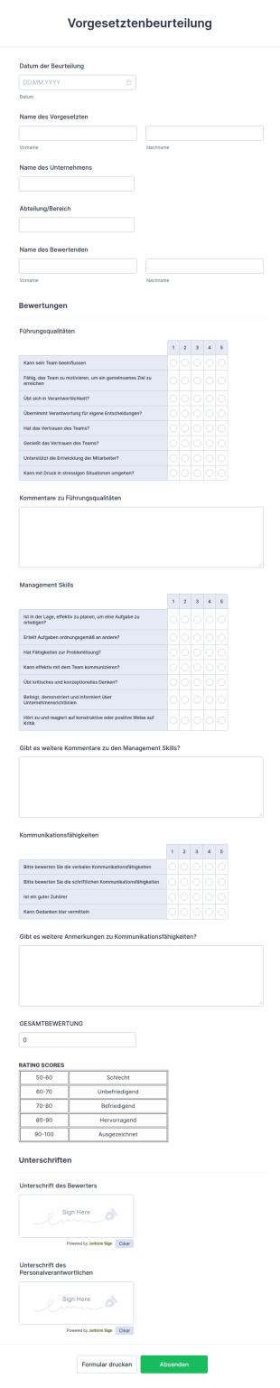 Vorgesetztenbeurteilung