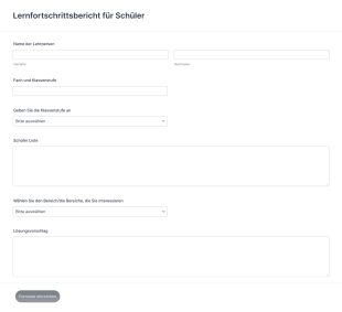 Vorlage Für Einen Lernfortschrittsbericht Für Schüler