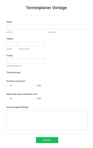 Vorlage Für Terminplaner