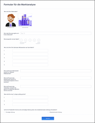 Vorlage Marktanalyse Form Template