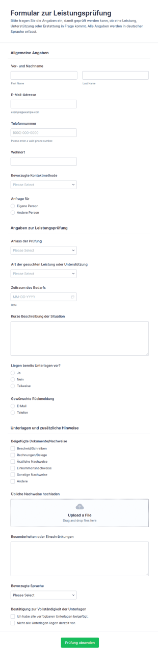 Vorteilsprüfung Umfrage
