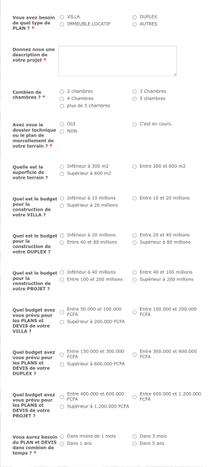 Votre Projet Commence Ici Form Template