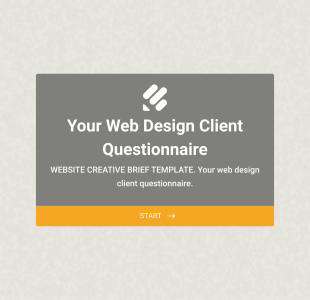 Votre Questionnaire Client De Conception Web Form Template