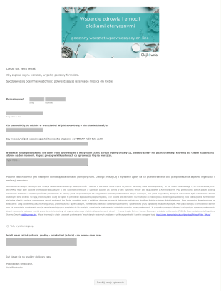 Warsztat Wprowadzający Wsparcie Zdrowia I Emocji Form Template