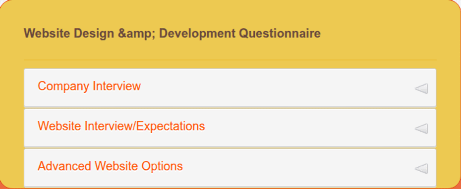 Devops Intake Form Web Development Client Intake Form Template | Jotform