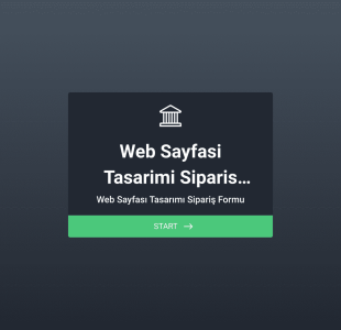 Web Sayfası Tasarımı Sipariş Form Template