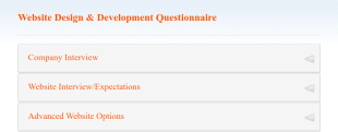 Website Design & Development Questionnaire Form Template