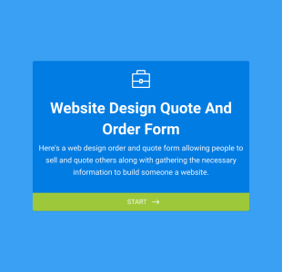 Web Sitesi Fiyat Teklifi Ve Sipariş Form Template