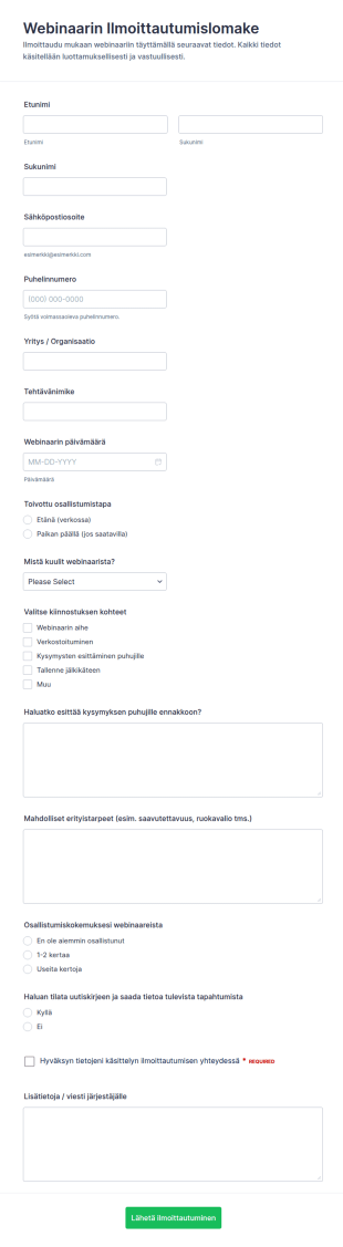 Webinaari Ilmoittautumislomake
