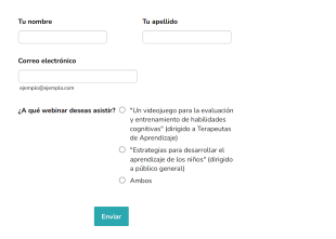 Webinar Registration Form In Spanish Form Template