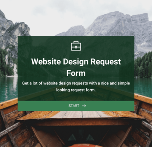 Website Design Request Form Template