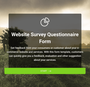 Website Enquête Vragenlijst Formulier