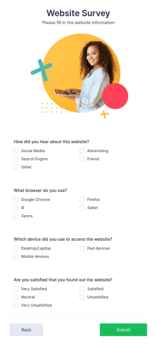 Bootstrap Survey Form Template