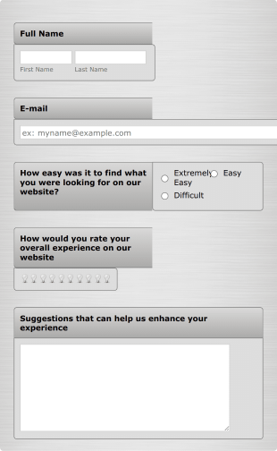 Website User Experience Survey Form Template