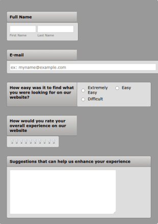 Website User Experience Survey Form Template
