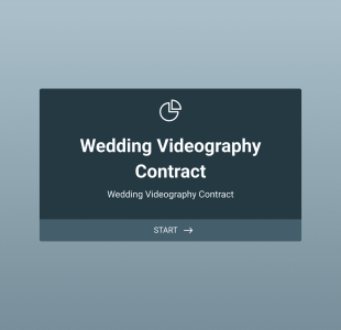 Wedding Videography Contract Form Template