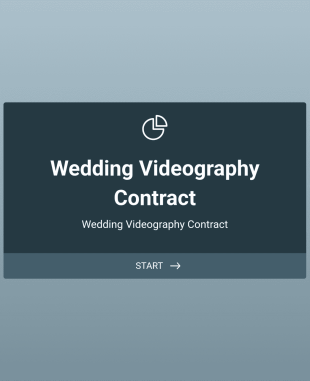 Wedding Videography Contract Form Template