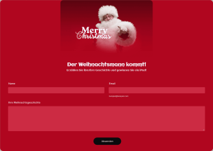 Weihnachtsgeschichte Wettbewerb Form Template