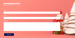 Weihnachtsmann Kontaktformular Form Template