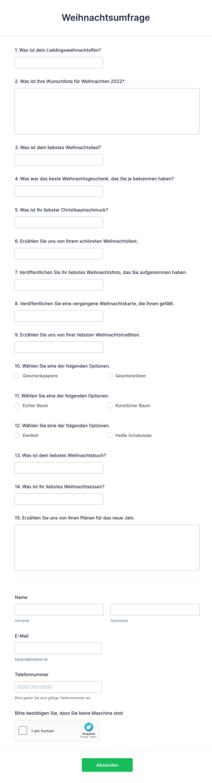 Weihnachtsumfrage