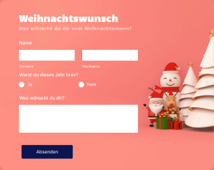 Weihnachtswunsch Formular