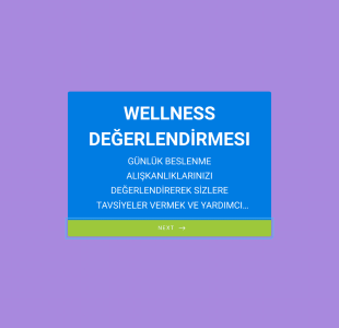 Wellness Değerlendirmesı Form Template
