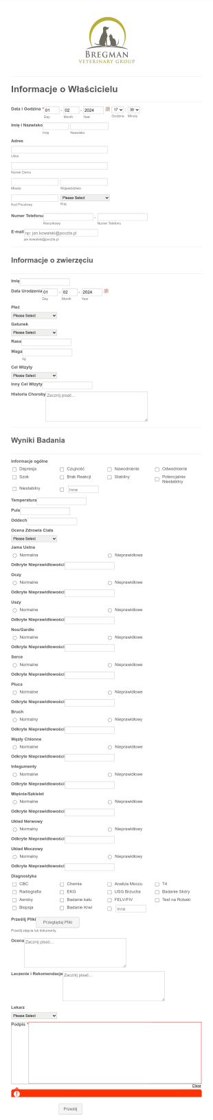Weterynaryjna Elektroniczna Dokumentacja Medyczna