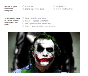 Which Joker Portrayal Are You? Form Template