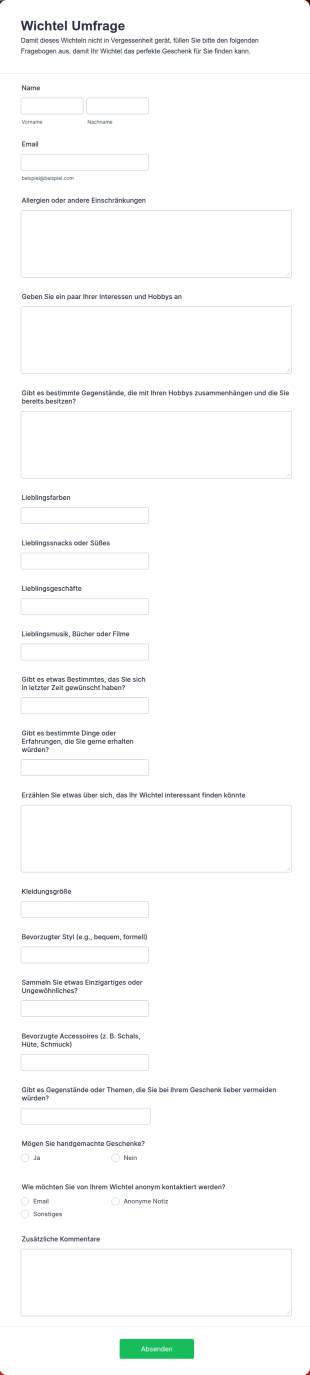 Wichtel Umfrage