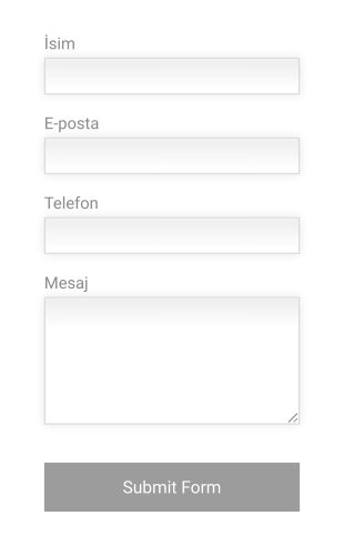 Wordpress Kenar Çubuğu İletişim Form Template