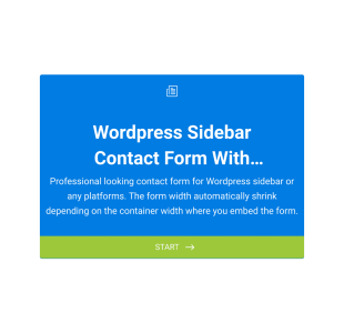 Responsive Wordpress Sidebar Contact Form Template