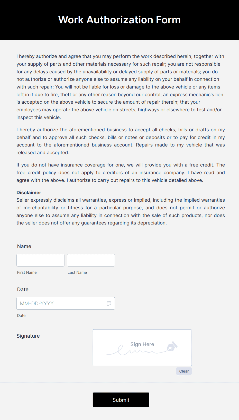 Work Authorization