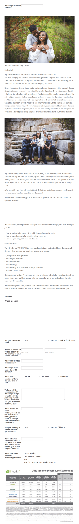 Work From Phone Form Template