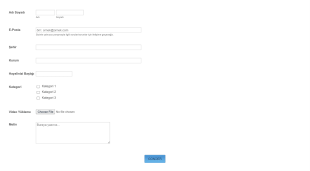 Yarışma Kayıt Form Template