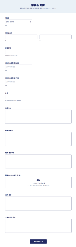 業務報告書