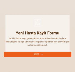 Yeni Hasta Kayıt Form Şablonu