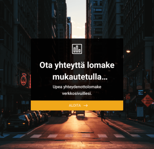 Yhteystietolomake Upealla Otsikolla Ja Footerilla Form Template