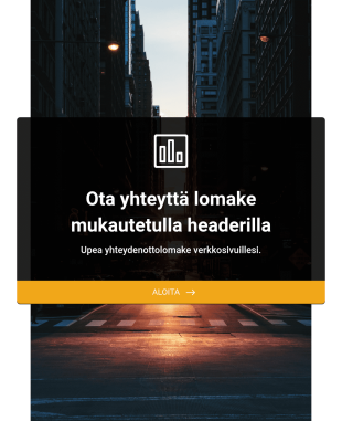 Yhteystietolomake Upealla Otsikolla Ja Footerilla