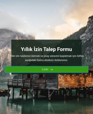 Yıllık İzin Talep Form Şablonu