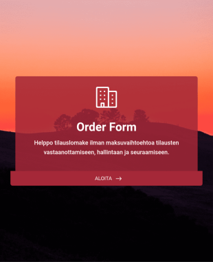 Yksinkertainen Tilauskaavake