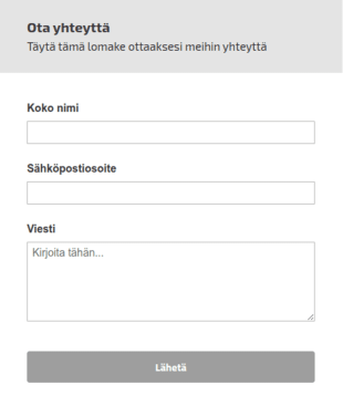 Yleispätevä Yhteydenottolomake